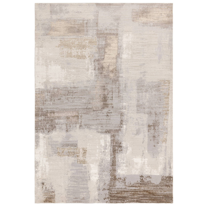 Rug Stellar abstract grey beige silver taupe 160