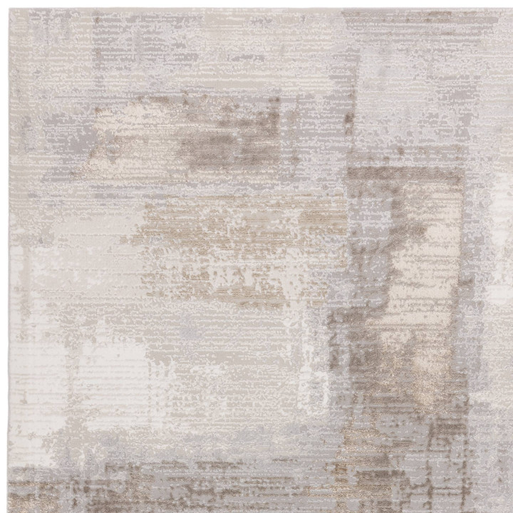 Rug Stellar abstract grey beige silver taupe 160