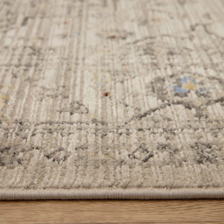 Rug Sovereign floral with medallion beige gray b