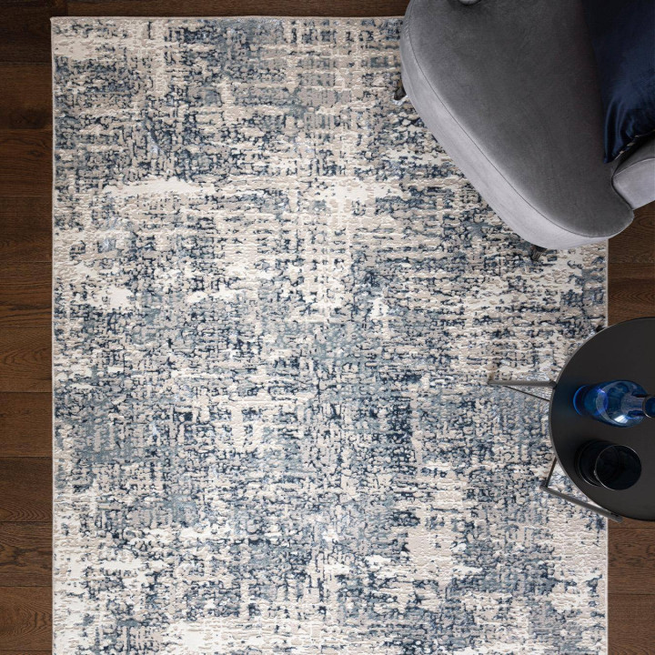 Rug Stellar abstract blue grey beige 80x150 cm