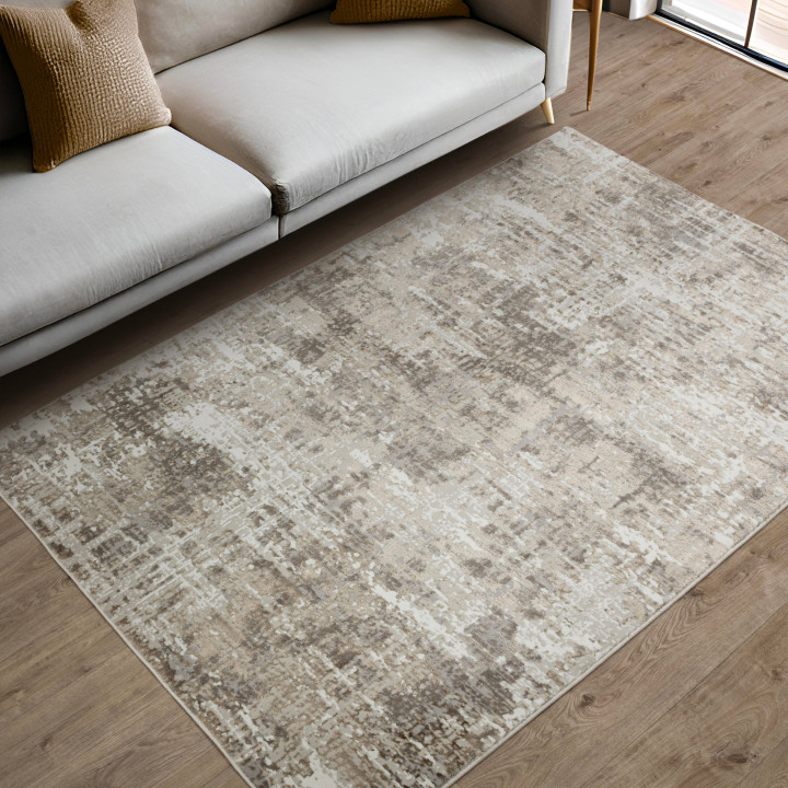 Rug Stellar abstract beige grey taupe 120x170 cm
