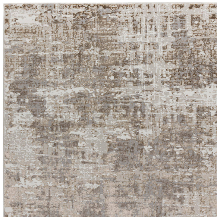 Rug Stellar abstract beige taupe grey ivory 200x