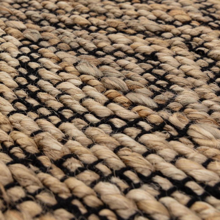 Tappeto Asher geometrico beige e nero 120x170 cm