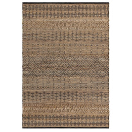 Rug Asher geometric beige black 160x230 cm