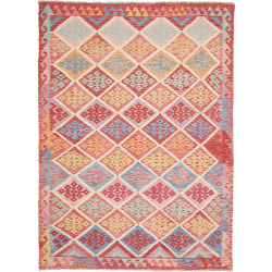 Hand Made Rug Kilim Afghanistan 177x251 Red Mul