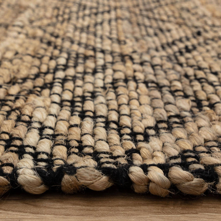 Tappeto Asher geometrico beige e nero 160x230 cm