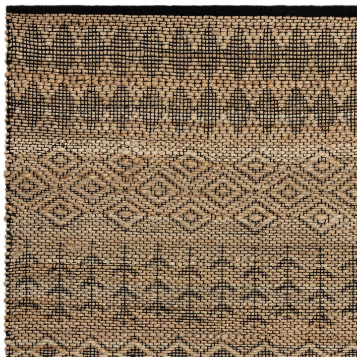 Rug Asher geometric beige black 200x290 cm