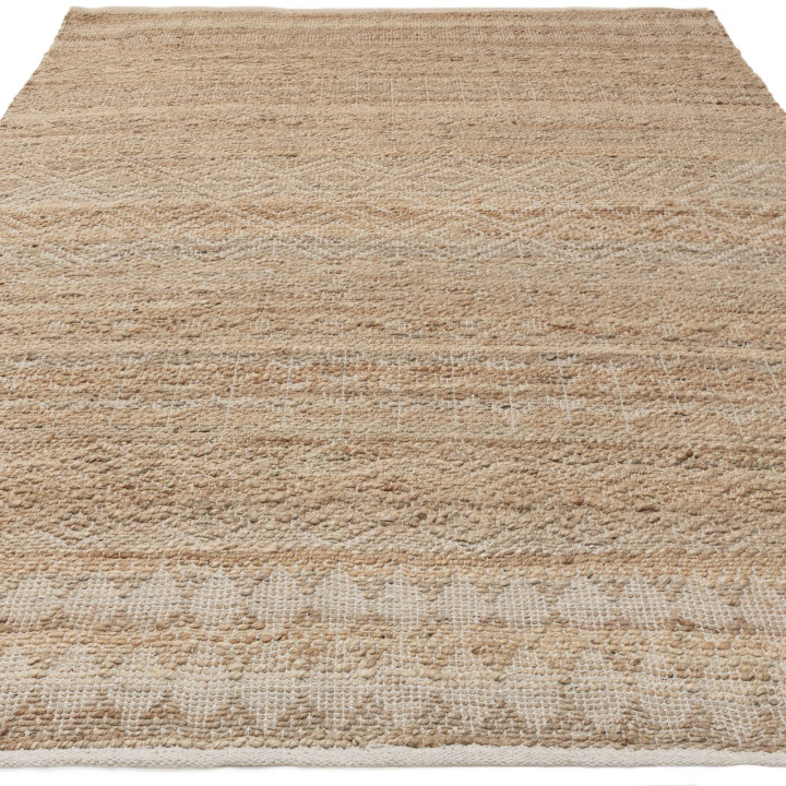 Rug Asher geometric beige light brown 160x230 cm