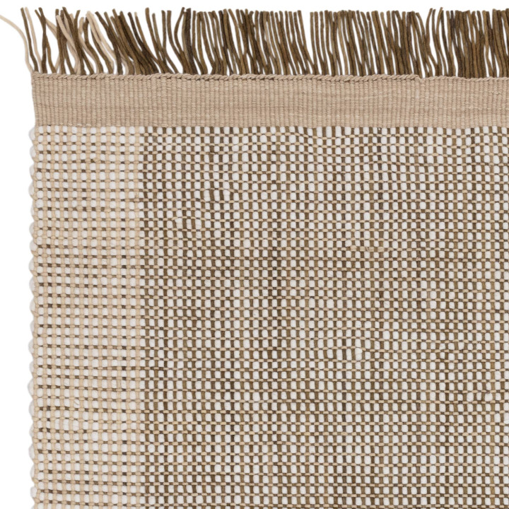 Rug Avalon geometric olive green beige 160x230 c