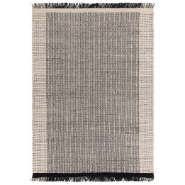 Tappeto Avalon geometrico nero e beige 200x290 c