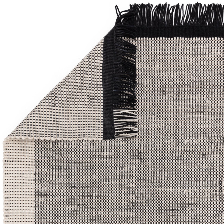 Rug Avalon geometric black beige 200x290 cm