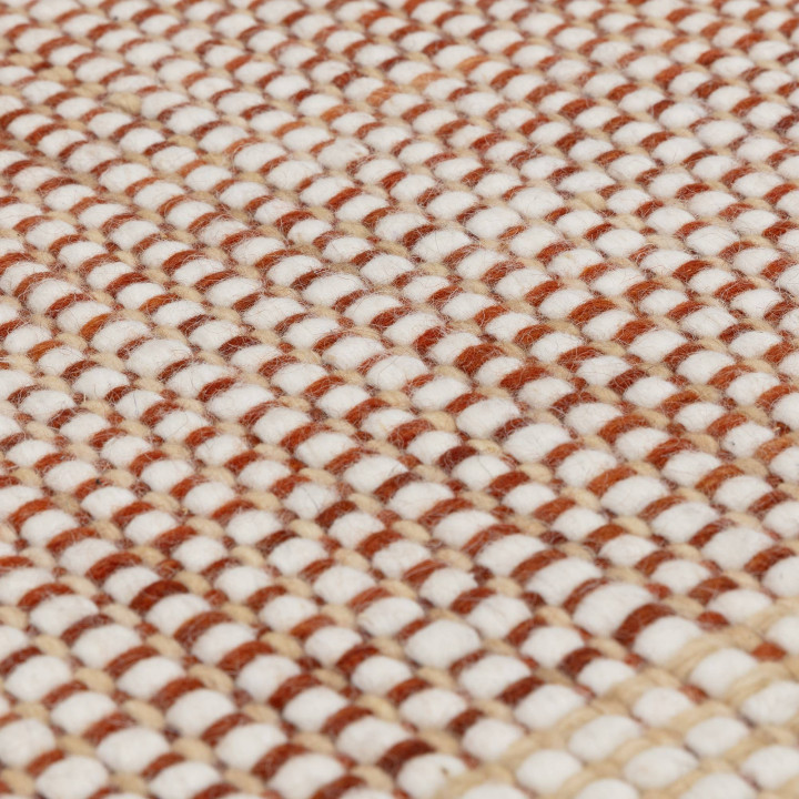 Tappeto Avalon geometrico rame e arancione chiar