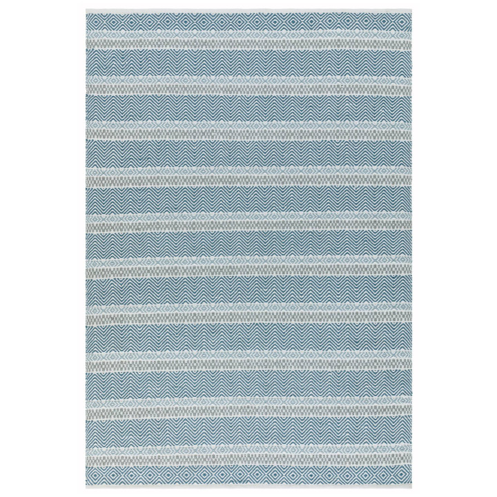 Rug Boardwalk geometric blue light blue light gr