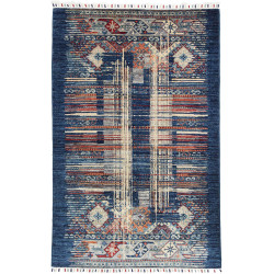 Hand Made Rug Mosaic Pakistan 101x156 Blue Oran