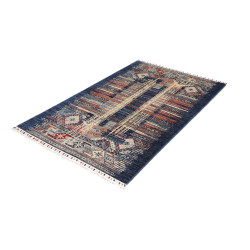 Hand Made Rug Mosaic Pakistan 101x156 Blue Oran