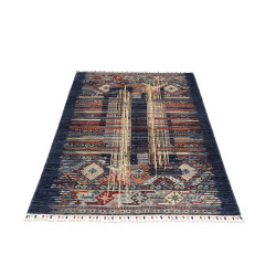 Hand Made Rug Mosaic Pakistan 101x156 Blue Oran