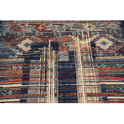 Hand Made Rug Mosaic Pakistan 101x156 Blue Oran