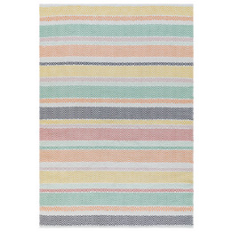 Rug Boardwalk geometric multi yellow orange gree