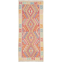 Tappeto Kilim Afghanistan 78x191 Crema Rosa Ros