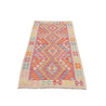 Tappeto Kilim Afghanistan 78x191 Crema Rosa Ros