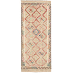 Rug Kilim Afghanistan 80x197 Cream Terracotta P