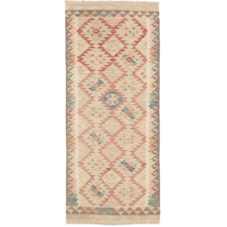 Tappeto Kilim Afghanistan 80x197 Crema Terracot