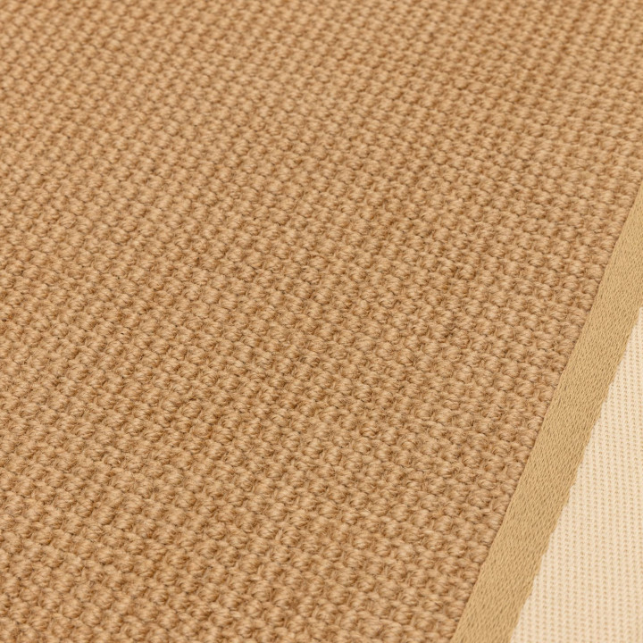 Rug Bordo plain beige light brown runner 68x240