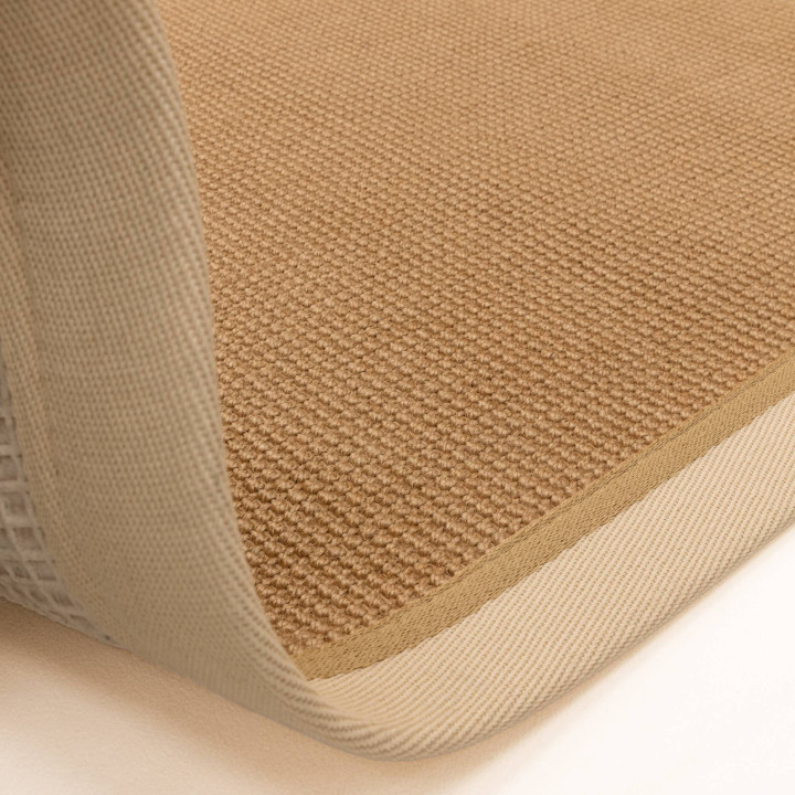 Tappeto Bordo tinta unita beige e beige chiaro 2