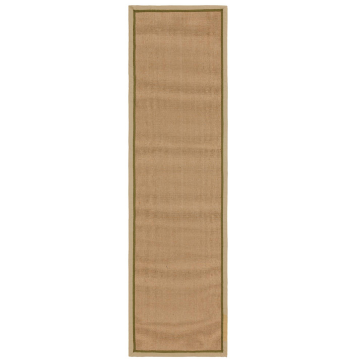 Rug Bordo plain beige olive green 240x340 cm