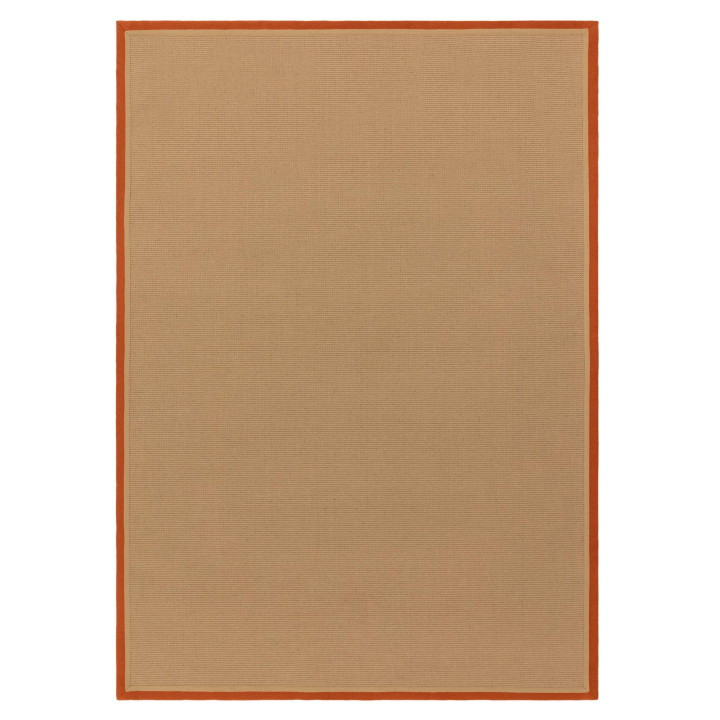 Rug Bordo plain beige orange runner 40x120 cm