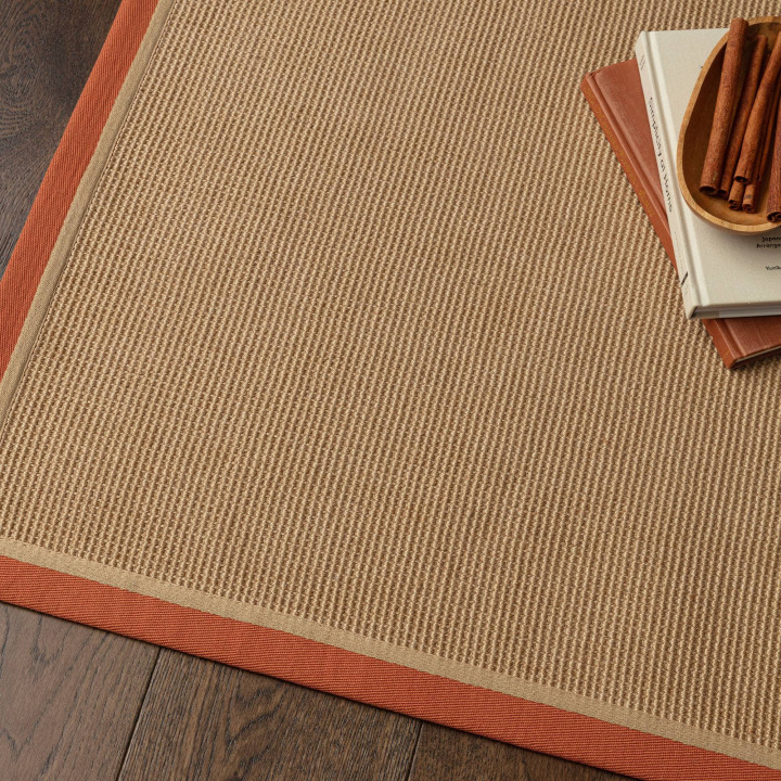 Rug Bordo plain beige orange runner 40x120 cm