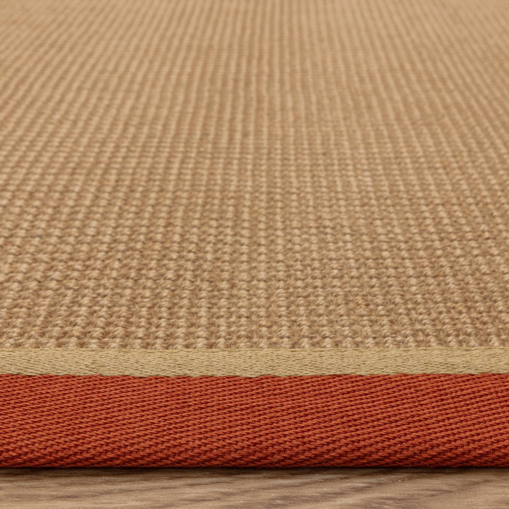Rug Bordo plain beige orange runner 40x120 cm