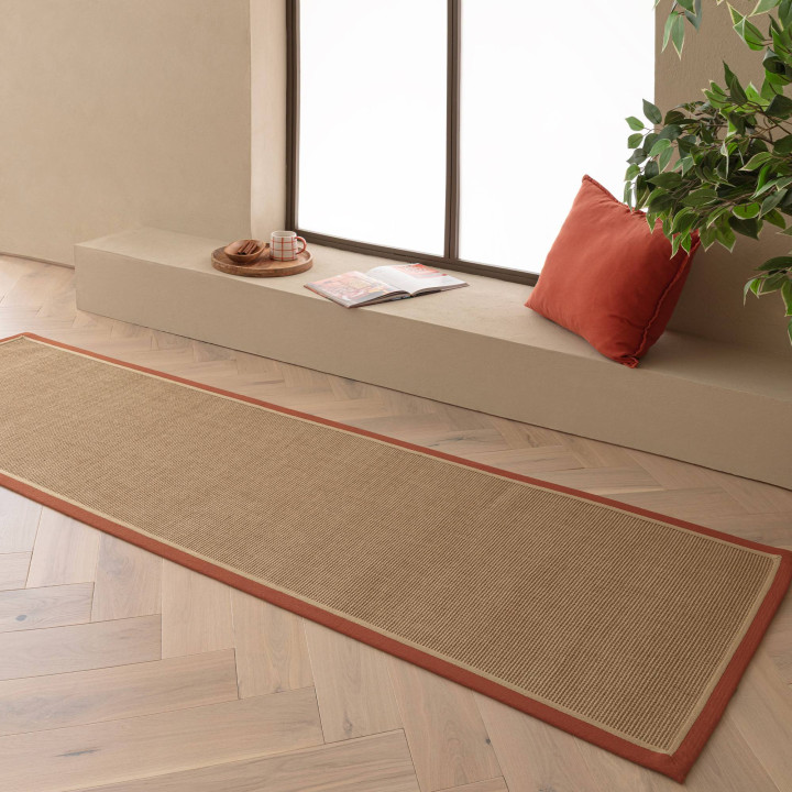 Rug Bordo geometric beige terracotta 160x230 cm