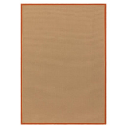 Rug Bordo plain beige orange 240x340 cm