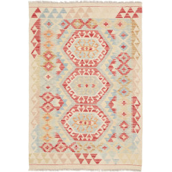 Hand Made Rug Kilim Afghanistan 99x146 Red Ligh