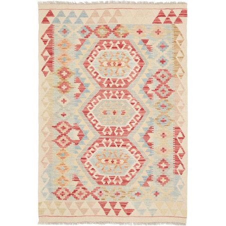 Hand Made Rug Kilim Afghanistan 99x146 Red Ligh