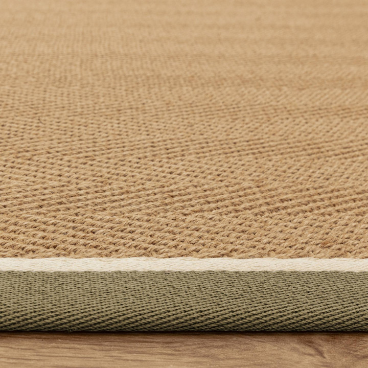 Rug Bordo geometric beige olive green white 240x