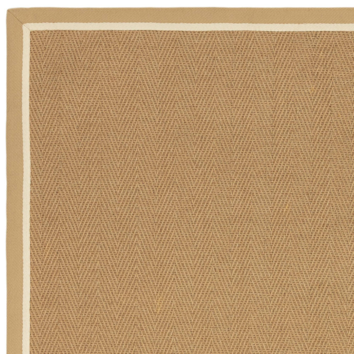 Tappeto Bordo geometrico beige e avorio 120x170