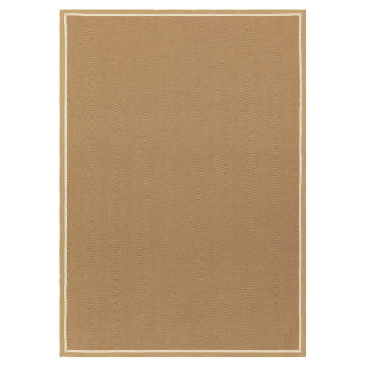 Tappeto Bordo geometrico beige e avorio 240x340