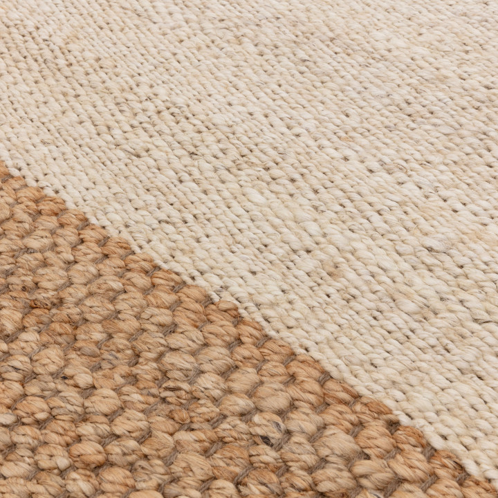 Tappeto Cedar geometrico beige e marrone chiaro