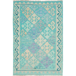 Hand Made Rug Kilim Afghanistan 100x147 Turquoi