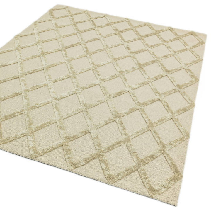 Tappeto Dixon geometrico giallo e beige 120x170