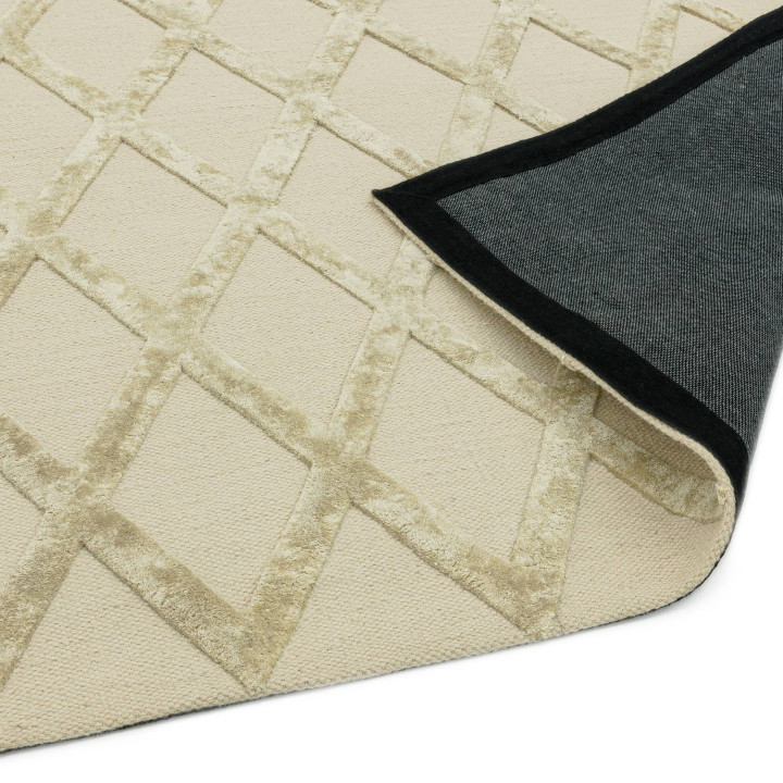 Tappeto Dixon geometrico giallo e beige 120x170