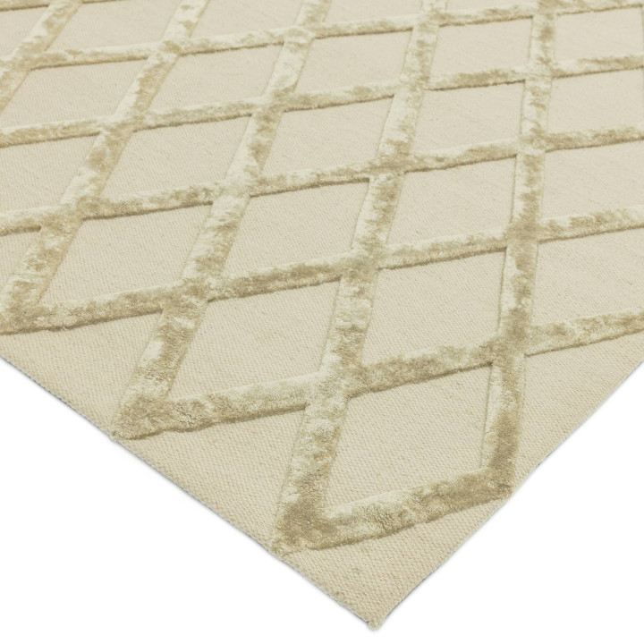 Tappeto Dixon geometrico giallo e beige 160x230