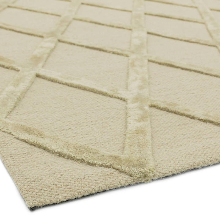 Tappeto Dixon geometrico giallo e beige 160x230