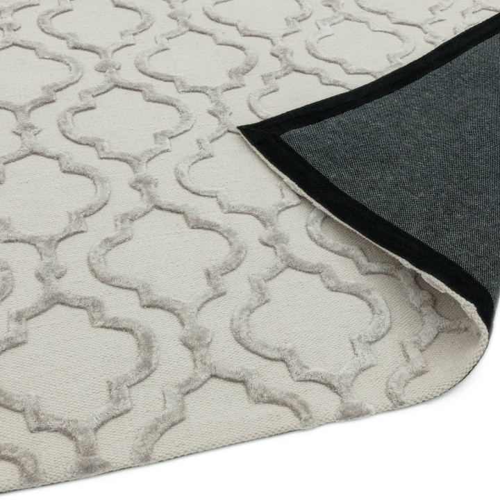 Rug Dixon geometric light grey beige 120x170 cm