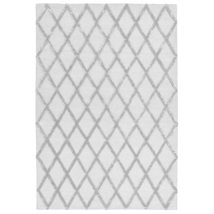 Tappeto Dixon geometrico bianco e crema 200x290