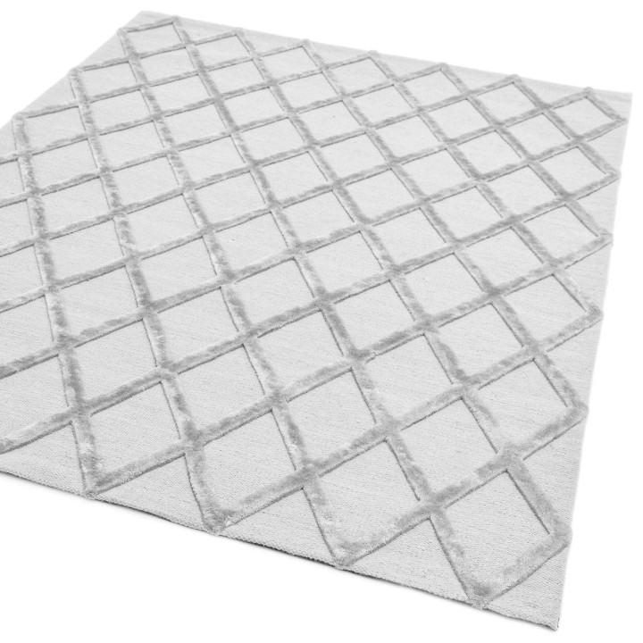 Rug Dixon geometric white cream 200x290 cm