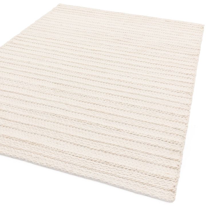 Rug Grayson plain cream white 120x170 cm