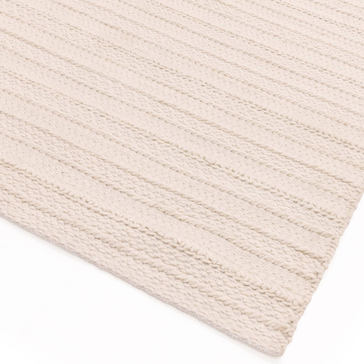 Rug Grayson plain cream white 120x170 cm